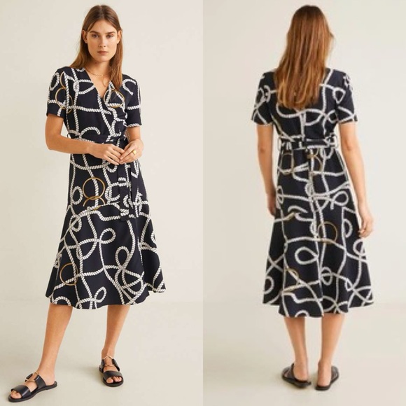 Mango Dresses & Skirts - NWT Mango Wrap Midi Dress